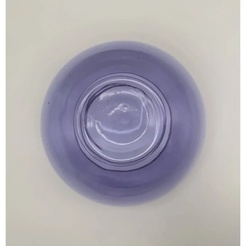 Alexandrite Neodymium Floating Rose Bowl Vase 5” Beveled Rim Art Glass